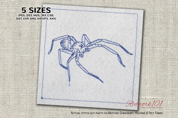 Brown Recluse Spiders Embroidery Design