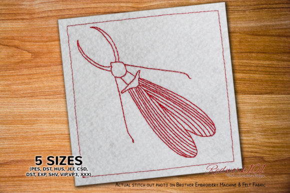 Dobsonfly: Bold, Intriguing Bug Embroidery for Craft Fairs