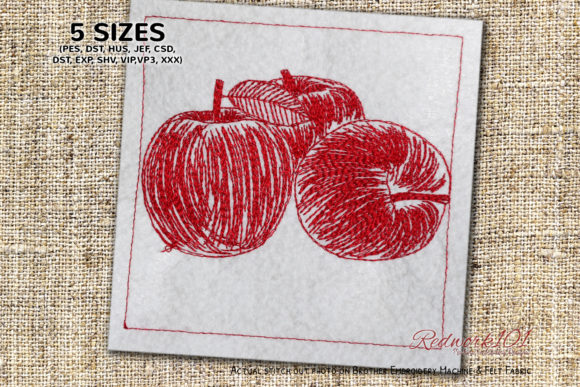 Fresh Apples Redwork: A Practical Review for Real Embroidery Projects
