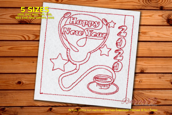New Year Text with Doctor Stethoscope