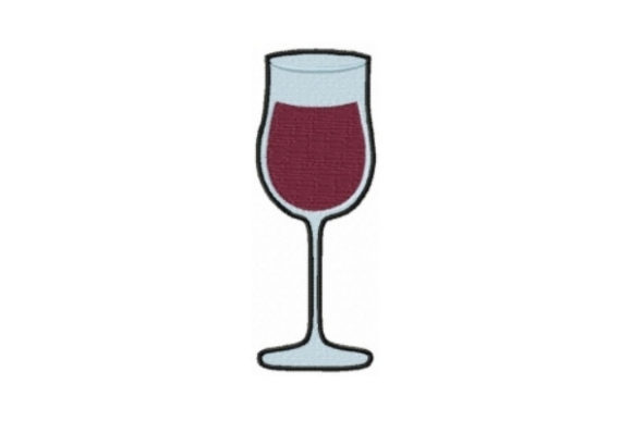 Red Wine Glass Flared
